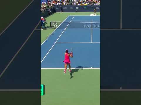 Naomi Osaka finds the line with precision 😮‍💨 #wta #MubadalaDCOpen #tennis