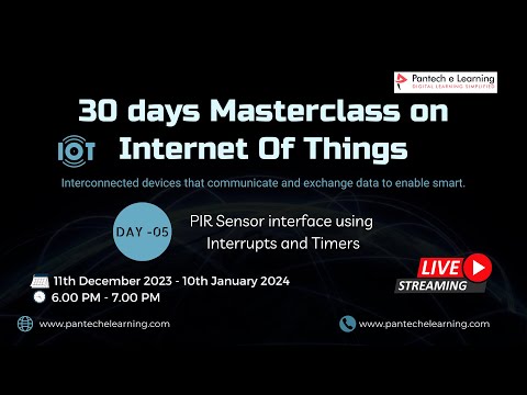 DAY 05 – PIR Sensor interface using Interrupts and Timers