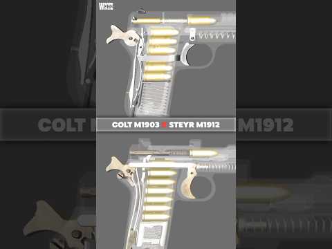 FIXED BARREL VS ROTATING BARREL: Colt M1903 x Steyr M1912