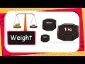 Measuring Weight and Unit Conversions