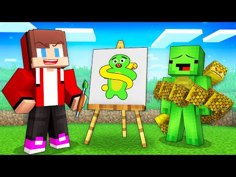 JJ Fooled Mikey with //DRAW in Minecraft (Maizen)