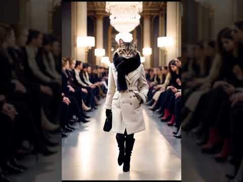 Cat fashion show