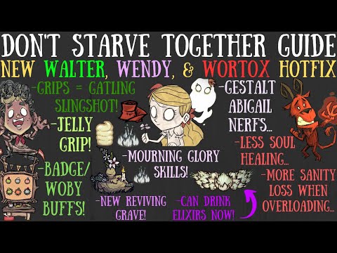 NEW HUGE Walter, Wendy, & Wortox Hotfix #3 - NEW SKILLS & MORE - Don't Starve Together Guide [BETA]