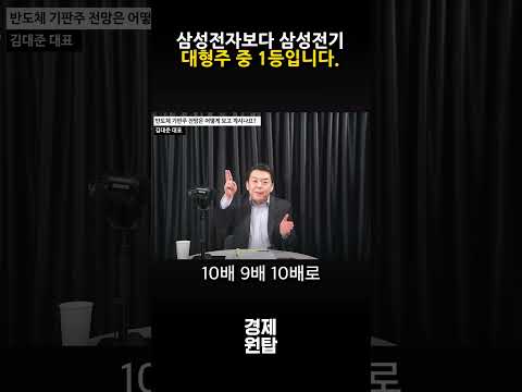 "삼성전자보다 지금은 삼성전기를 보세요" <strong>대형주</strong> 중에서 1등으로 갈 겁니다. ( 김대준 대표 )