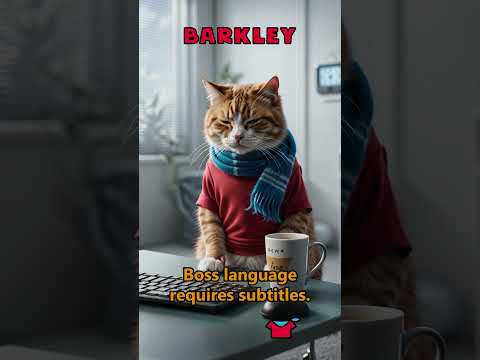 Boss language requires subtitles💬😐 #barkley  #shorts