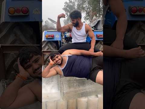 Desi Balk Jada Mai Ice Therapy #rahuldhandlaniya #ice #natural #trending #fitness #haryana #viral ￼