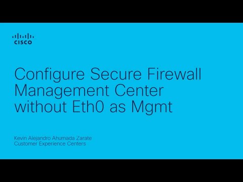 Configure Secure Firewall Management Center without Eth0 as Mgmt