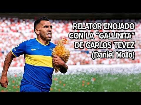 Relator enojado se indigna con la "gallinita" de Tevez