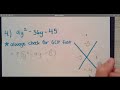 Factoring Trinomials Using the Diamond Method