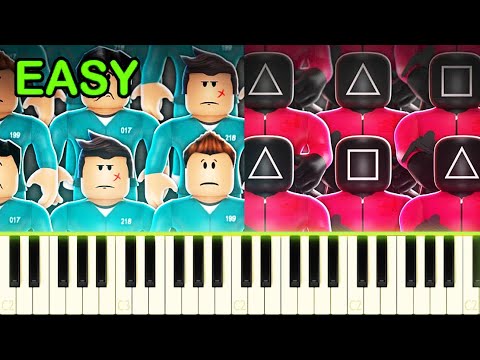 ROBLOX SQUID GAME THEME - EASY Piano Tutorial