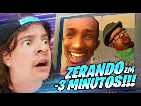 ZEROU GTA SAN ANDREAS 100% EM 4 MINUTOS?