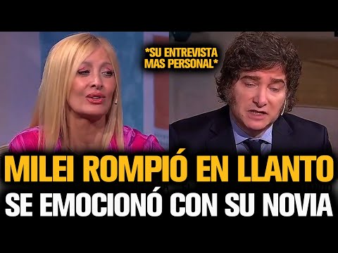 MILEI ROMPIÓ EN LLANTO TRAS EMOCIONARSE CON SU NOVIA