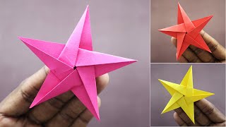 Paper Star Folding | Easy Origami Star for Beginners | Christmas Star