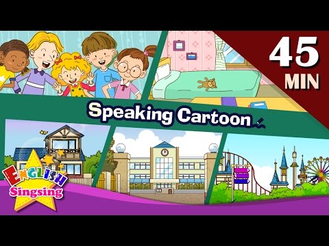 Speaking Cartoon | 45 minutes Kids Dialogues | Easy conversation | Learn English for Kids pic