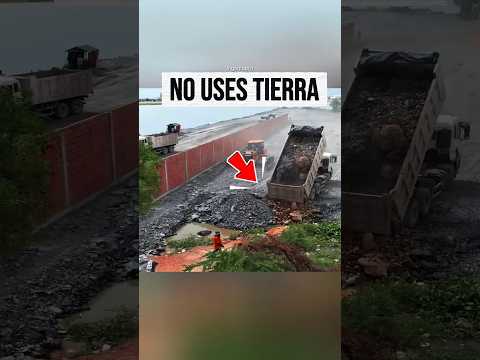 El contratista huyó y este muro estaba a horas de colapsar