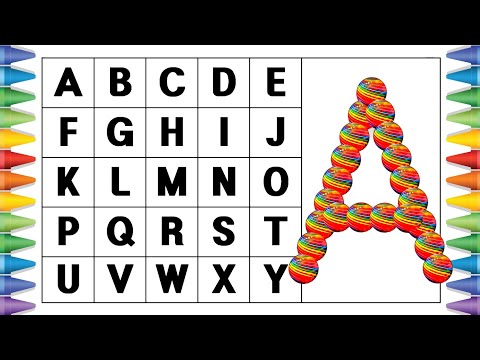 [알파벳 놀이] 유아와 어린이를 위한 ABCD 대문자 A부터 Z까지 쓰기 | Kids Alphabet A to Z | abc song | a for apple | abcd song