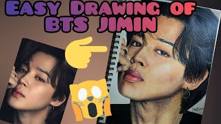 How to draw BTS JIMIN💜 Realistic | jimin colour pencil drawing | Drawing tutorial #bts #jimin