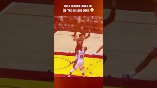 Derrick Jones Jr. did the MJ logo dunk 😳