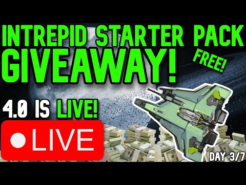 🔴LIVE STAR CITIZEN 4.0!🔴| GIVING 8 PLEDGE SHIPS AWAY! | INTREPID STARTER GIVEAWAY! | 💸$800 IN SHIPS!