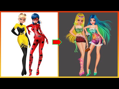 Ladybug & Queen Bee Glow Up| Miraculous Transformation