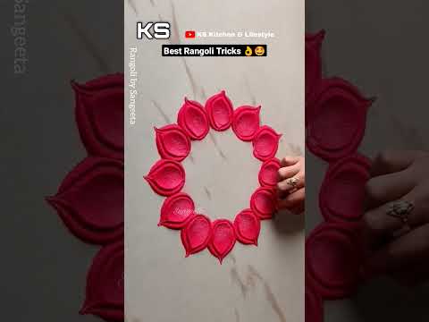 Best Rangoli Tricks by Sangeeta| Janmashtami, Navratri, Dhanteras and Diwali Simple Rangoli