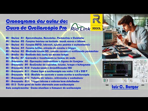 Cronograma do Curso de Osciloscópio Profissional | Burgoseletronica