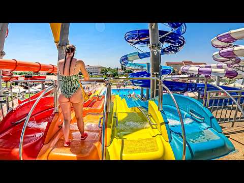 Romania's LARGEST Waterpark 🇷🇴 Waterslides at Aquapark Nymphaea