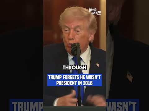 Trump RAMBLES about border, FORGETS WHEN HE WAS PRESIDENT #shorts