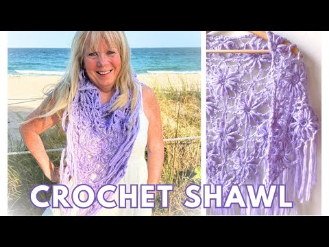 CROCHET this Gorgeous SHAWL Right Handed!