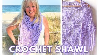 CROCHET this Gorgeous SHAWL Right Handed!