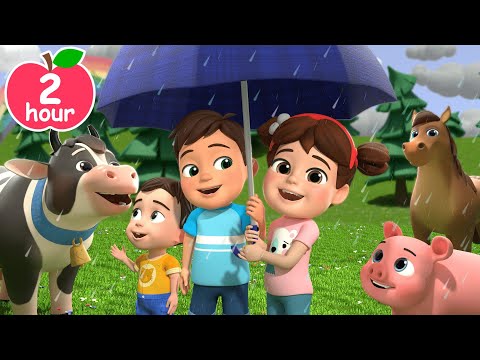 Rain Rain Go Away (Animal Version) | Newborn Baby Songs & Nursery Rhymes