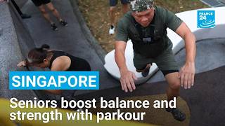 YouTube video thumbnail:  Singapore’s Seniors Turn to Parkour to Boost Balance and Strength