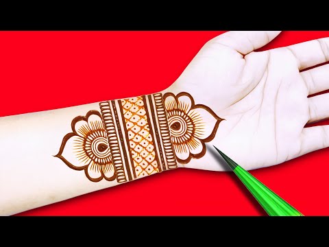 very beautiful simple mehndi design | latest brother dulhan mehndi design | Mehandi ka design| henna