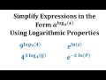 Logarithmic Properties and Exponential Simplifications