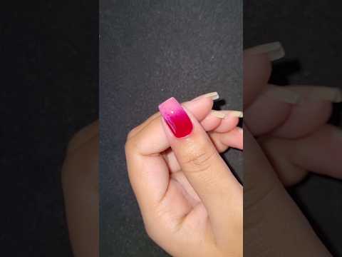 Pink 💖& Red ❤️ colour combination 😍 #nailart #naildesign #reels