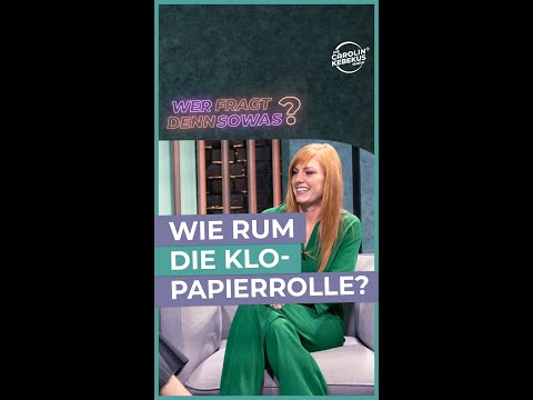 Wie rum die Klopapierrolle?