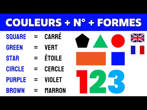 Lesson 2 ✪ Les Couleurs, Formes et Chiffres en Anglais 📚 Colors, Shapes and Numbers in English ✔