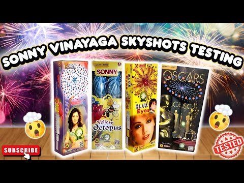 Sonny Skyshots Testing 2025 🔥 Bursting Yellow Octopus, Sky Traffic, Blue Eyes & Oscars 🎇 #festive