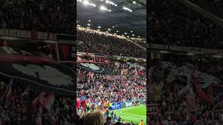 Stretford End vs Sabah #manchesterunited #premierleague #championsleague #viral