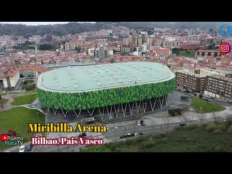 Video con Drone: Bilbao Arena Miribilla y Barrio La Peña "Arte con Drones"