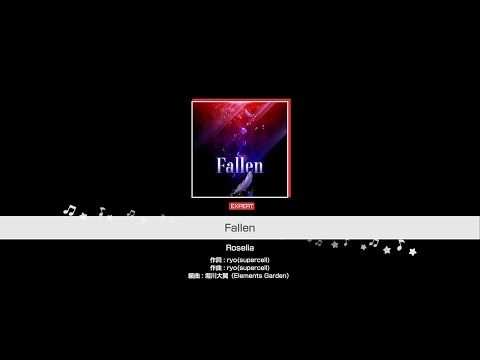 『Fallen』Roselia(難易度：EXPERT)【ガルパ プレイ動画】のサムネイル