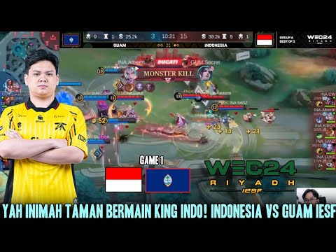 INIMAH JADI TAMAN BERMAIN ALBERT! GAME 2 INDONESIA VS GUAM IESF MLBB MEN 2024