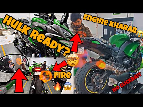 @aalyanvlogs1299's Bike READY? || Fire Flames ? ? || Engine Kharab ?