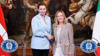 YouTube video thumbnail: Meloni and Frederiksen Reiterate Opposition to 'Uncontrolled Immigration'