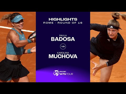 Paula Badosa vs. Karolina Muchova | 2023 Rome Round Of 16 | WTA Match Highlights