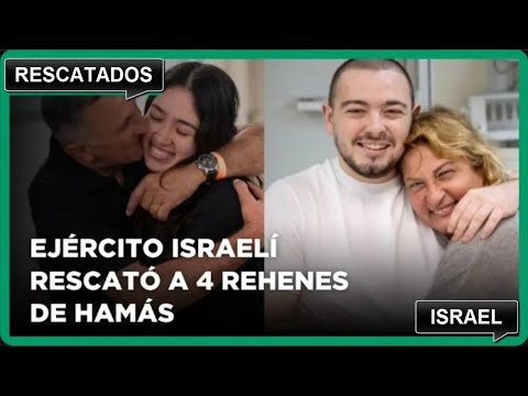 IMPACTANTE RESCATE ! Israel Rescata a 4 REHENES VIVOS que estaban CAUTIVOS en la franja de GAZA.