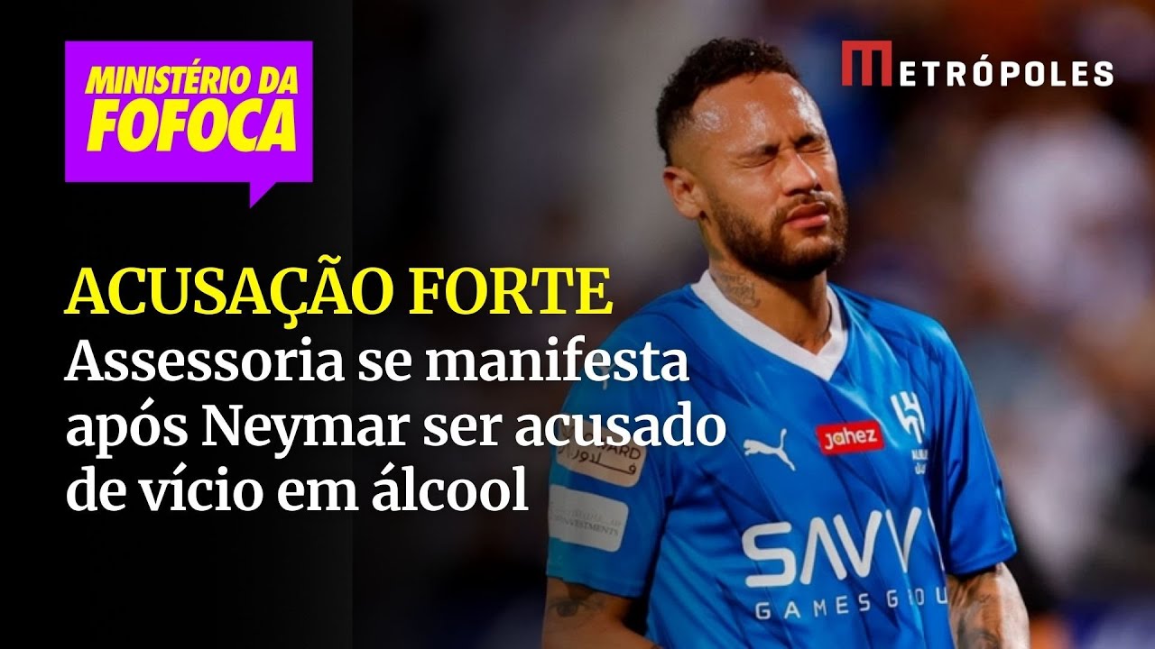Equipe de Neymar solta comunicado após jogador ser acusado de vício em álcool