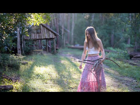Camping, Harvesting and Cooking in my Off Grid Cabin in the Rainforest