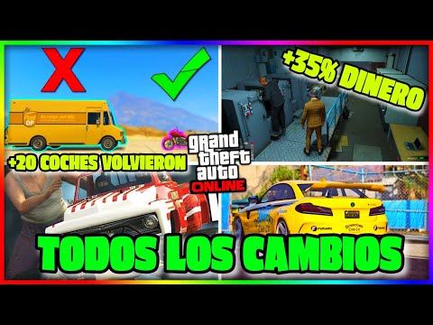 TODOS Los NUEVOS y GRANDES CAMBIOS en GTA5 Online CON EL NUEVO DLC "Money Fronts" PARCHEOS, PAGOS...