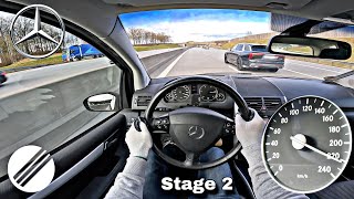 Mercedes-Benz A-Class W169 A200 CDI Stage 2 TOP SPEED DRIVE ON GERMAN AUTOBAHN 🏎